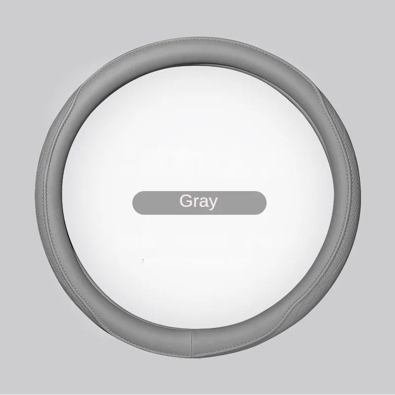 Napa Leather Perforated Patchwork Steering Wheel Cover 12