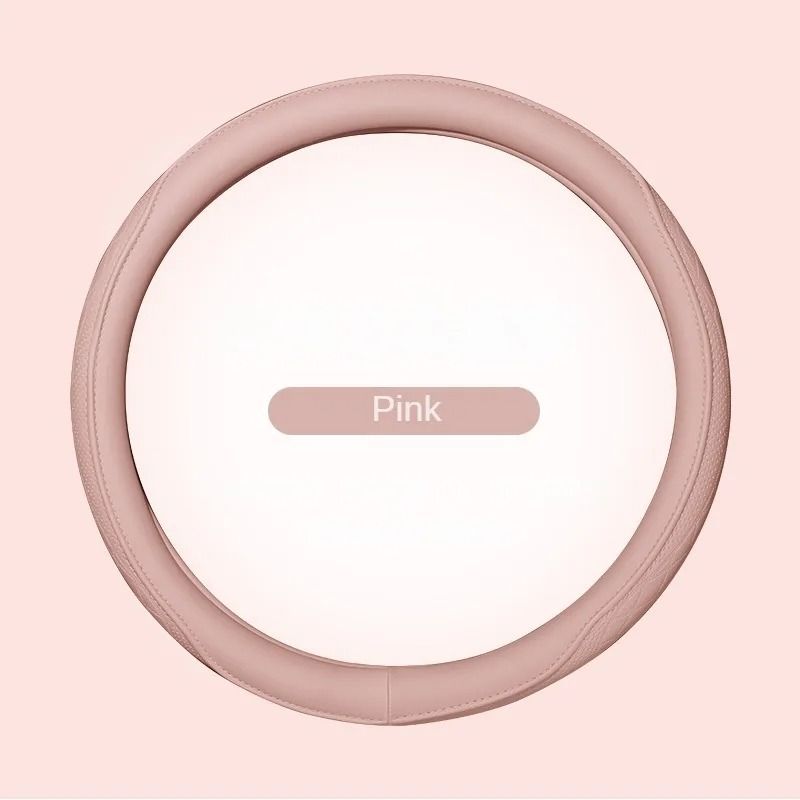 Napa Leather Perforated Patchwork Steering Wheel Cover 7