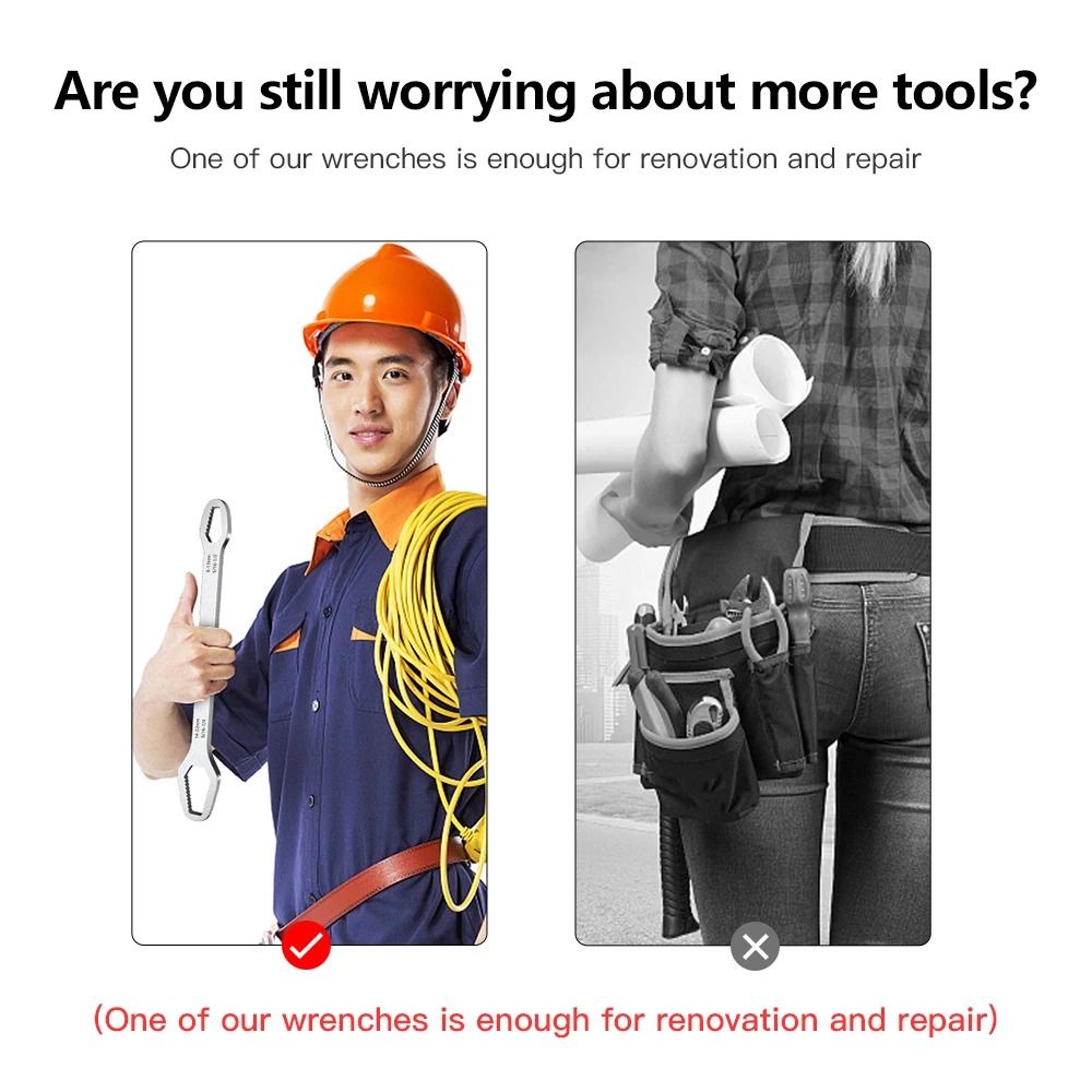 Universal SelfTightening DoubleHead Torx Wrench 6