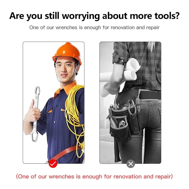 Universal SelfTightening DoubleHead Torx Wrench 6