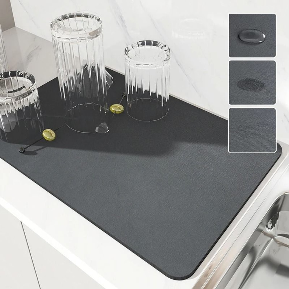 Super Absorbent QuickDry Kitchen And Coffee Mat 3