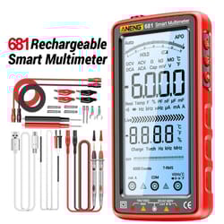 professional ultra-slim rechargeable digital multimeter
