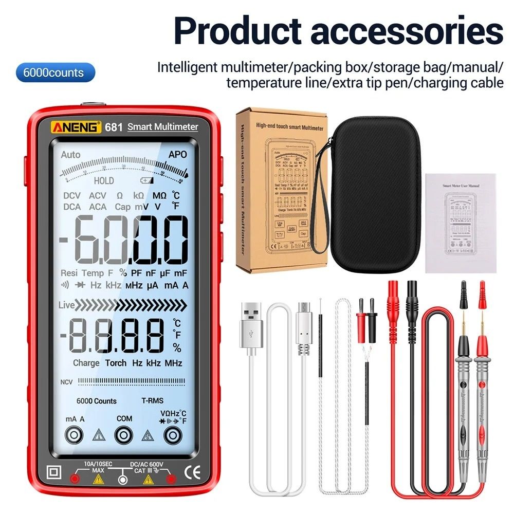 Professional UltraSlim Rechargeable Digital Multimeter 6