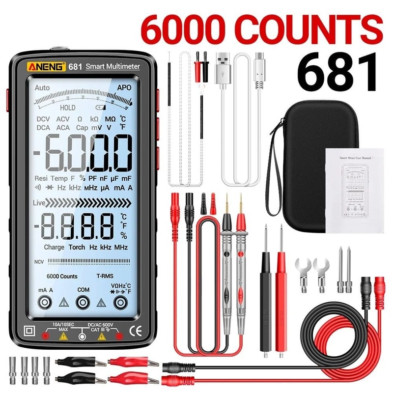 Professional UltraSlim Rechargeable Digital Multimeter 7
