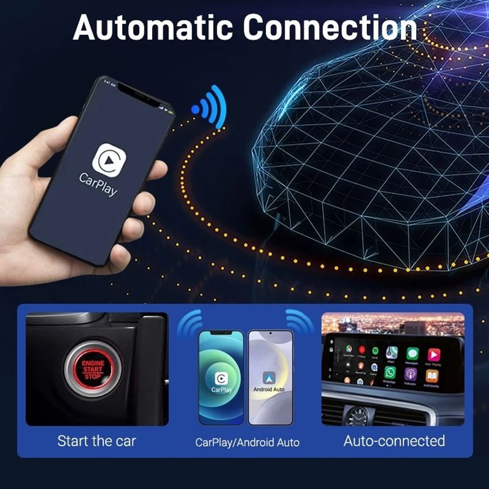 2in1 Wireless CarPlay Android Auto Smart Mini Box 4