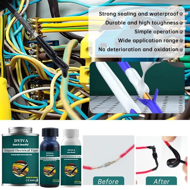 Professional Liquid Electrical Tape Insulation Sealant 4