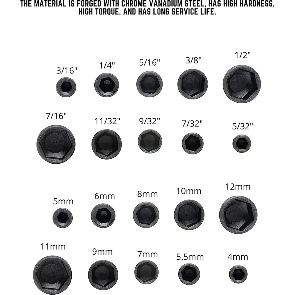 9Piece Universal Hex Socket Nut Driver Set 2