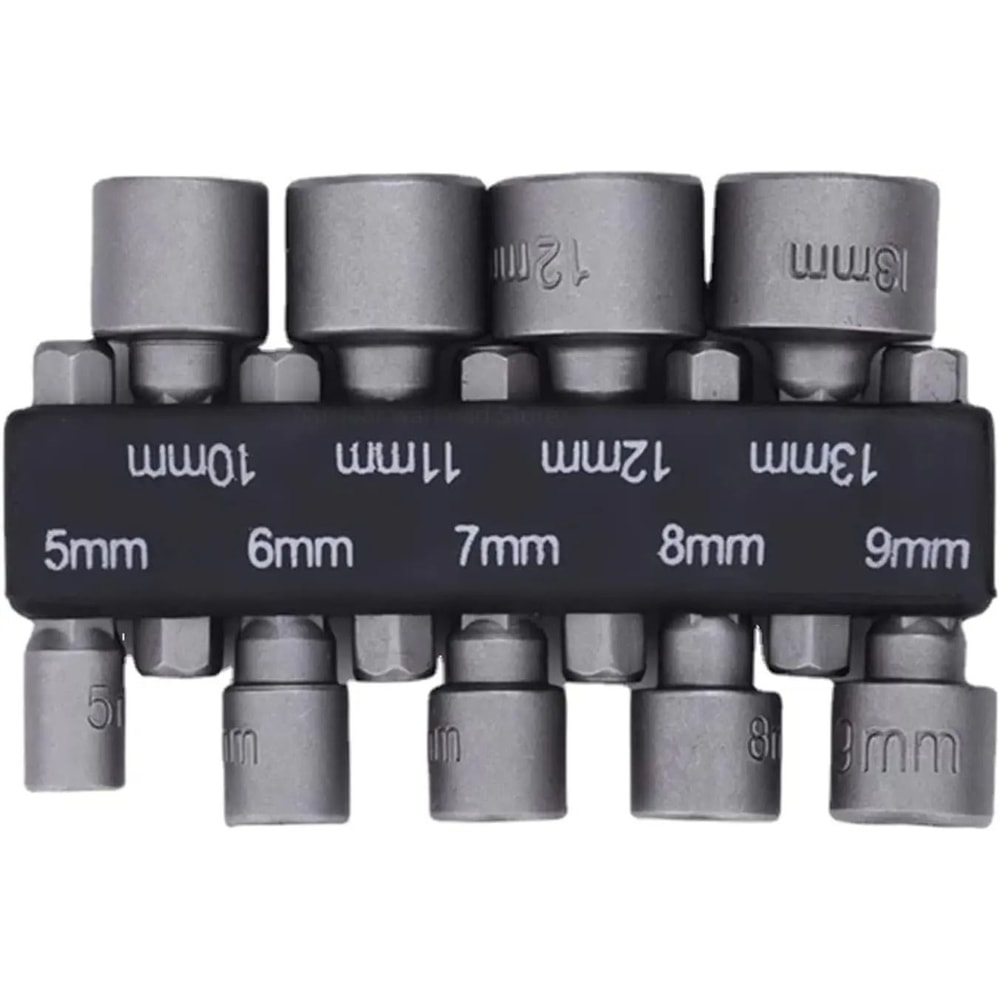 9Piece Universal Hex Socket Nut Driver Set 6