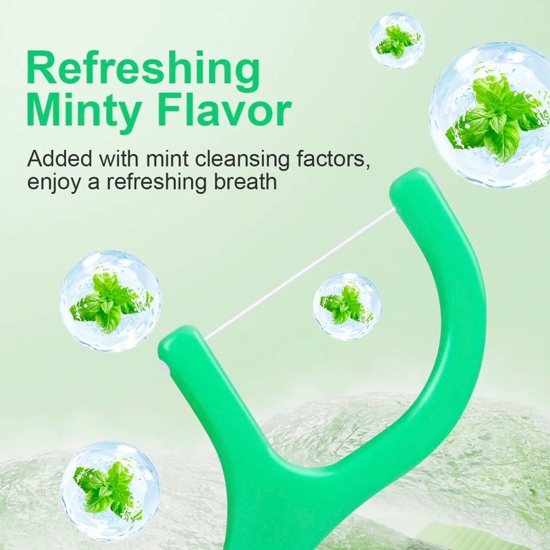 Mint Portable Disposable Dental Floss Sticks 1