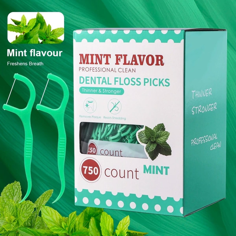 Mint Portable Disposable Dental Floss Sticks 7