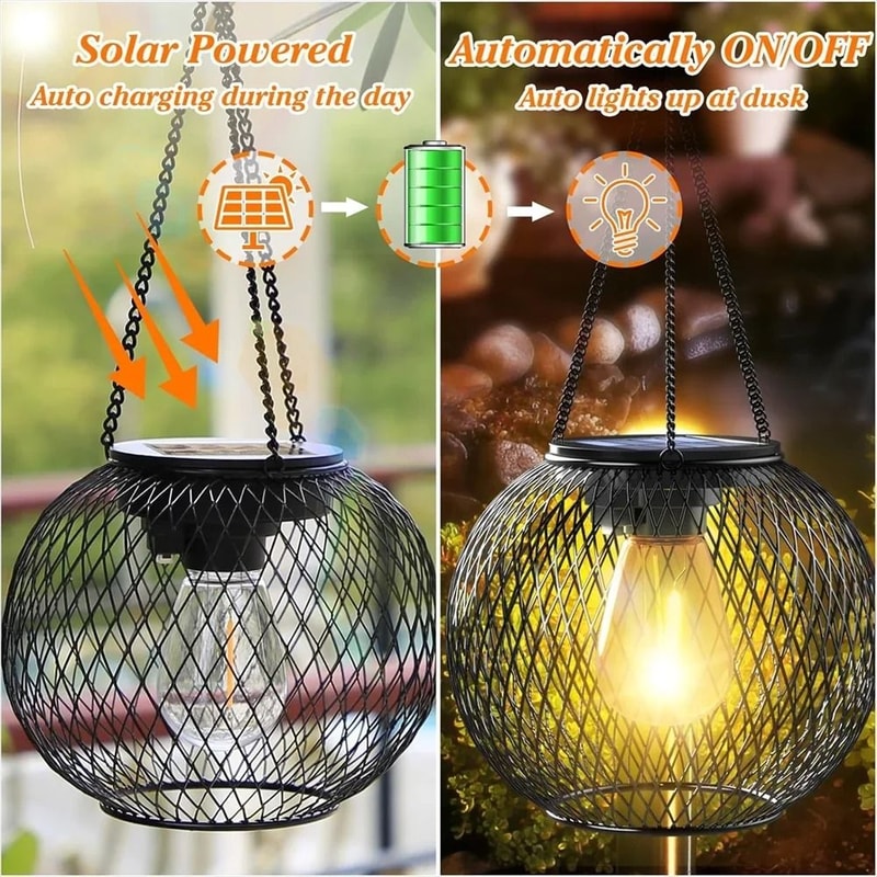 Decorative Upgraded Outdoor Solar Lantern 3