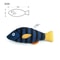 3D Simulation Catnip Interactive Plush Fish Toy 12