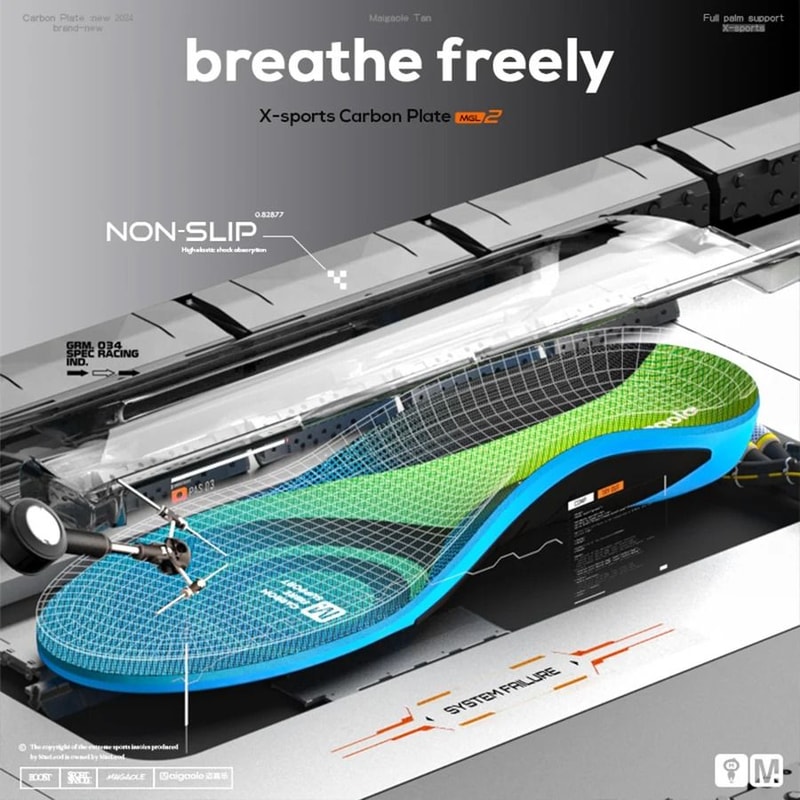 HighPerformance FullLength Carbon Fiber Athletic Insoles 4