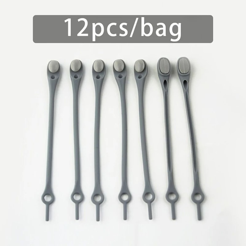 12Piece Elastic Silicone NoTie Shoelaces 8