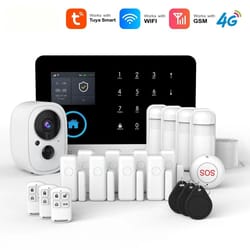 smart home security system - wifi & 4g wireless alarm kit with app control