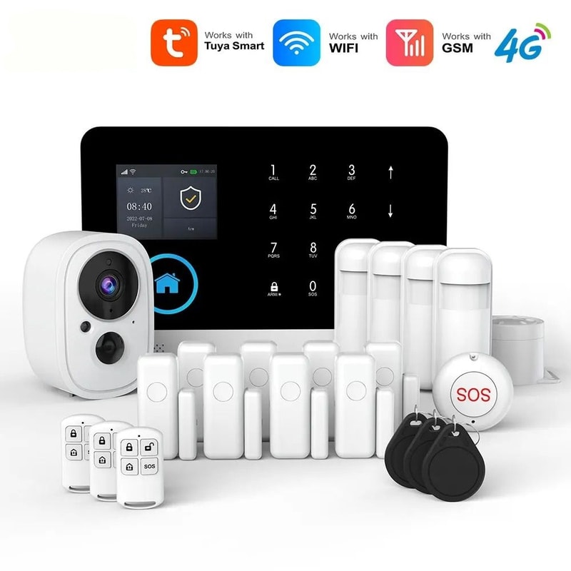 Smart Home Security System WiFi 4G Wireless Alarm Kit With App Control 0