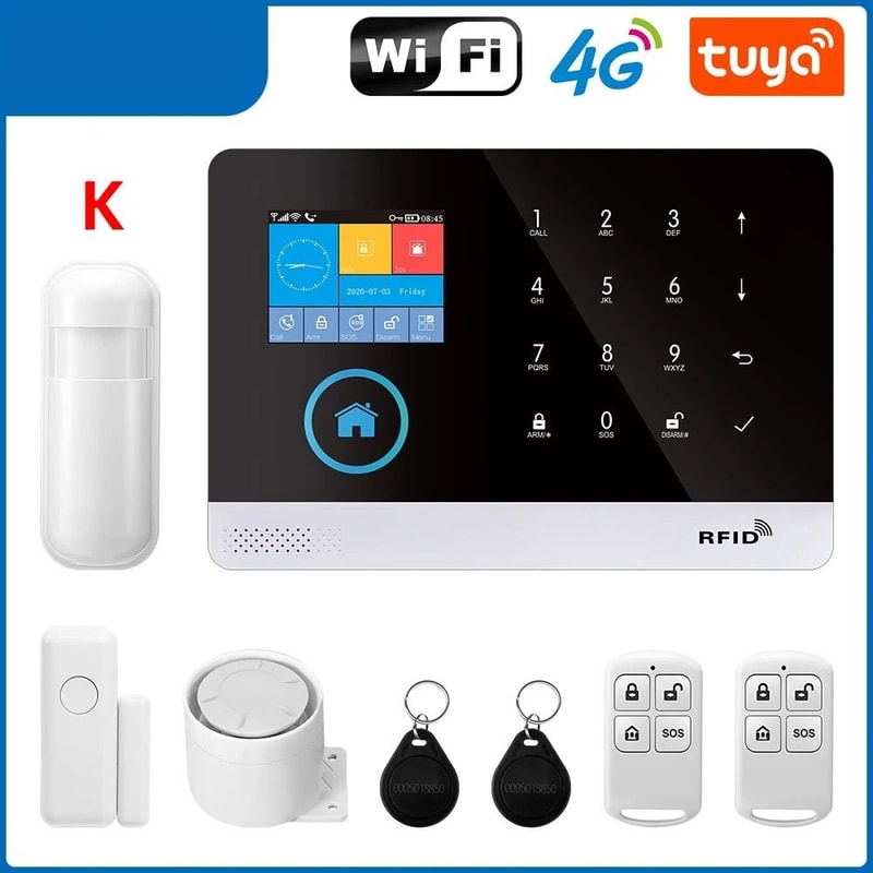 Smart Home Security System WiFi 4G Wireless Alarm Kit With App Control 12
