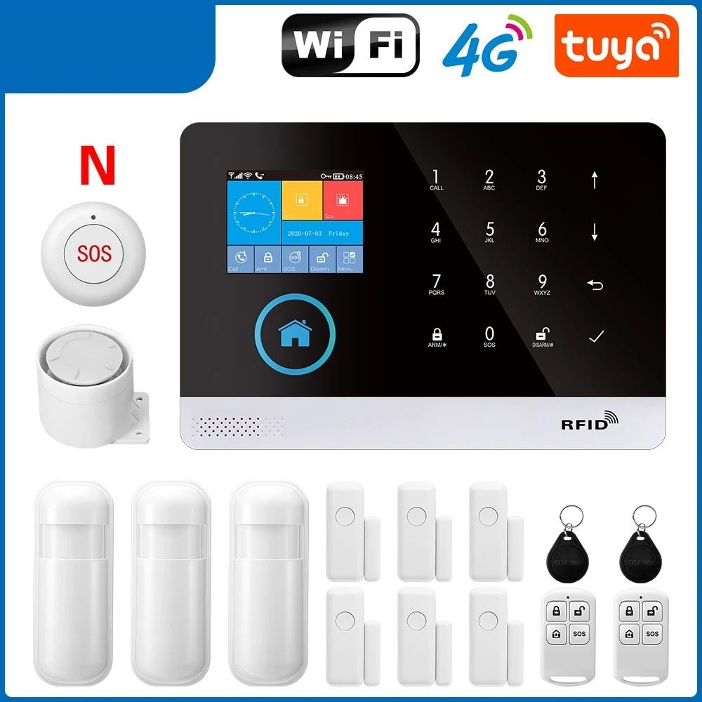 Smart Home Security System WiFi 4G Wireless Alarm Kit With App Control 15