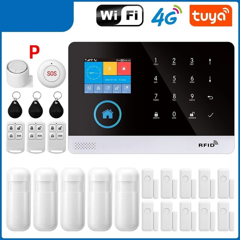Smart Home Security System WiFi 4G Wireless Alarm Kit With App Control 17
