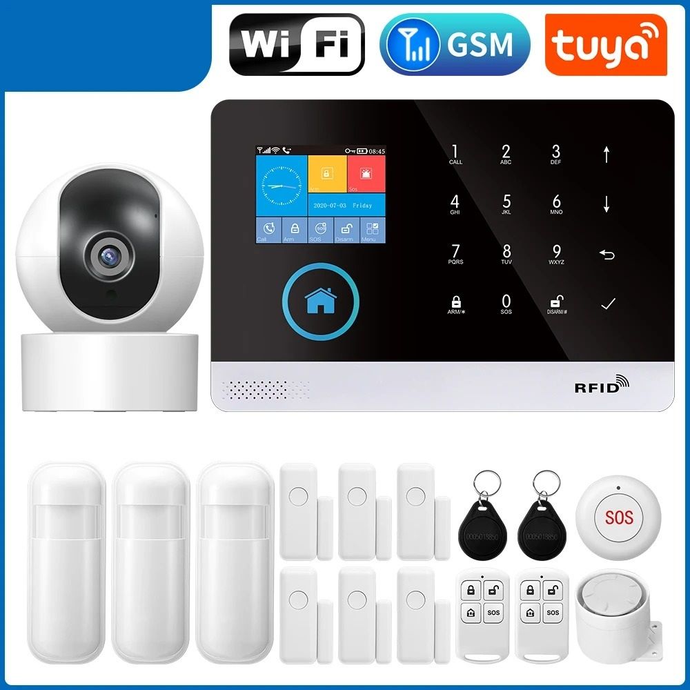 Smart Home Security System WiFi 4G Wireless Alarm Kit With App Control 18