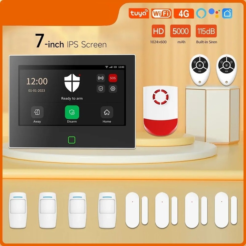 7Inch HD Smart Security Hub 4G WiFi Total Home Protection 0