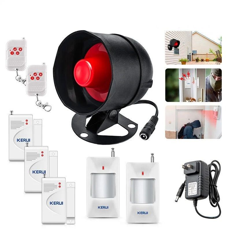 Standalone Wireless Motion Siren EasySetup Home Garage Security Alarm 9