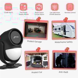 wireless motion alarm - 125db high-intensity security sensor