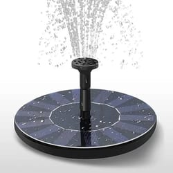 solar-powered floating fountain – eco-friendly water feature for bird baths & ponds