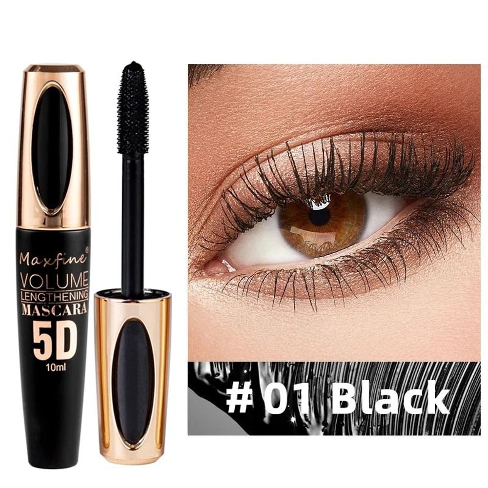 5D Silk Fiber Eyelash Mascara Ultimate Length Waterproof Volume 10