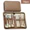 Stainless Steel Manicure Grooming Kit 1042 Piece Set In Premium Zippered Leather Case 6