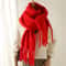 Luxury Winter CashmereFeel Scarf Extra Long Solid Pashmina Wrap Thick Tassel Shawl 5