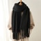 Luxury Winter CashmereFeel Scarf Extra Long Solid Pashmina Wrap Thick Tassel Shawl 6