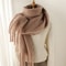 Luxury Winter CashmereFeel Scarf Extra Long Solid Pashmina Wrap Thick Tassel Shawl 8