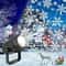 LED Snowflake Projection Light USB Powered Rotating Winter Simulation Light 0