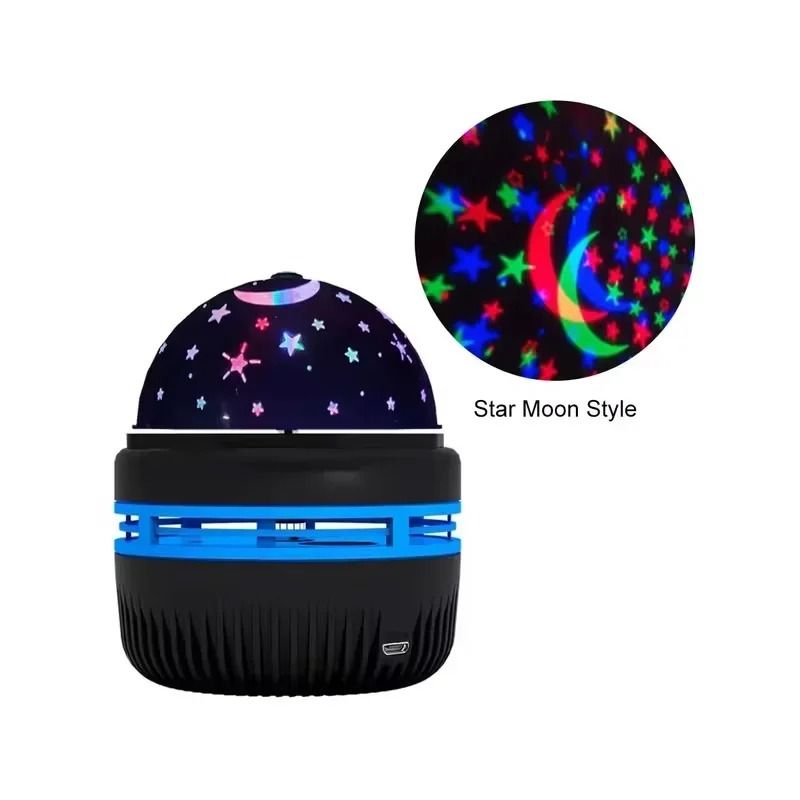 USB Magic Ball Stage Light Rotating RGB Starry Sky Moon Projector For Home Atmosphere 6