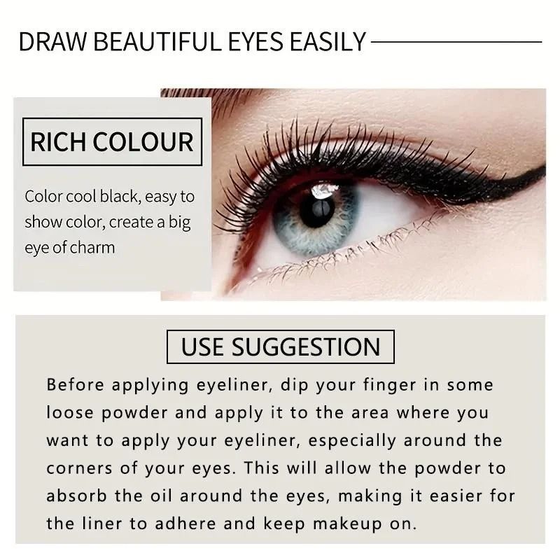 Professional Creamy Texture Eyeliner HighPigment SweatProof Precision Pencil For Daily Wear 5