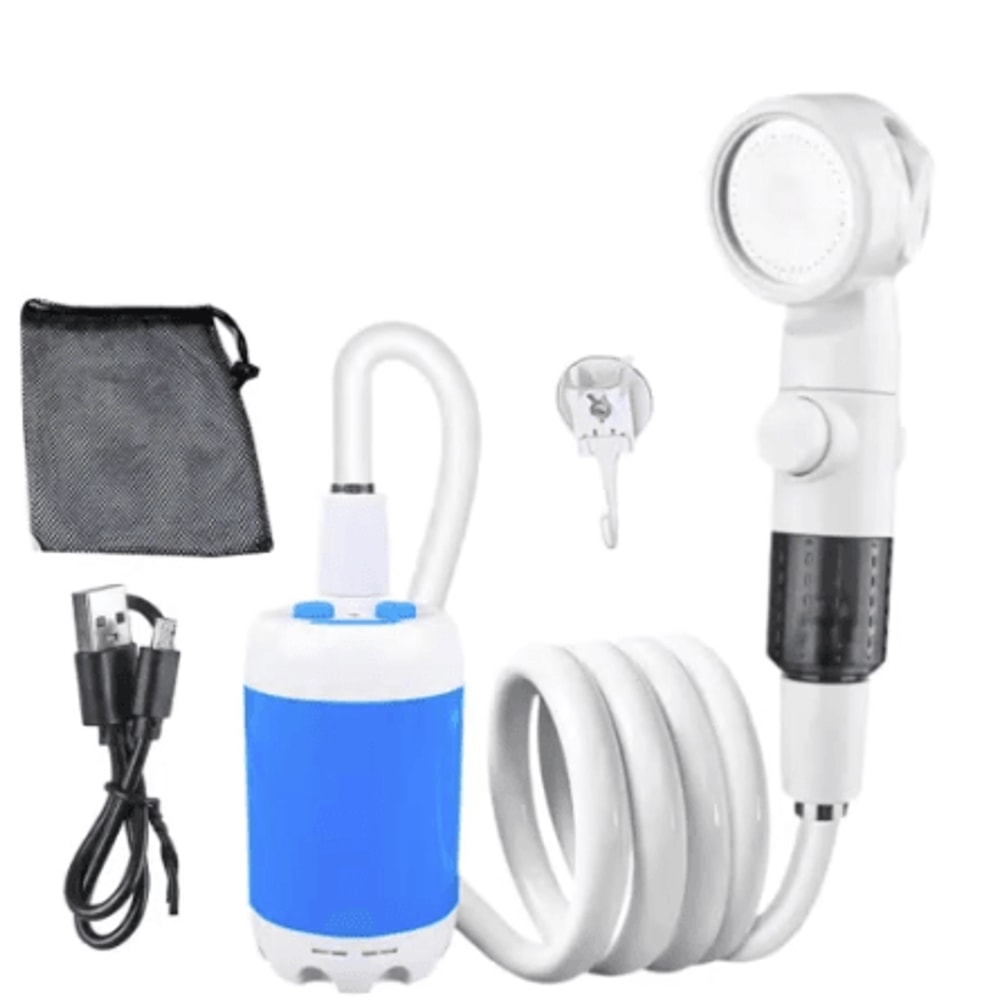 Portable USB Rechargeable Shower Head And Garden Hose Nozzle 7