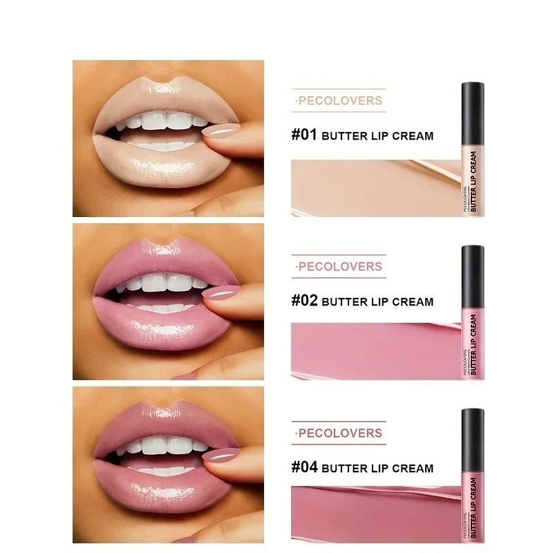 Hydrating Butter Gloss NonSticky Nude Lip Finish With Essential Oils 3