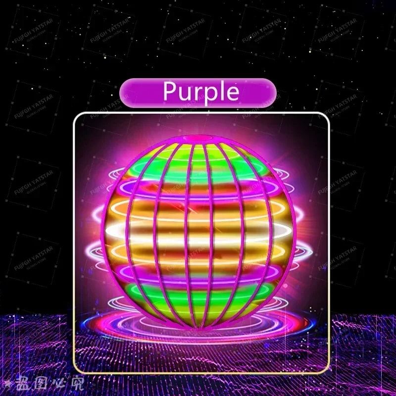 LED Cosmic Globe Flying Spinner HandControlled 360 Rotating Hover Ball For Indoor Outdoor Fun 7