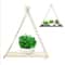 Floating Wooden Hanging Shelf WallMounted Rope Storage Rack For Plants Home Decor 5