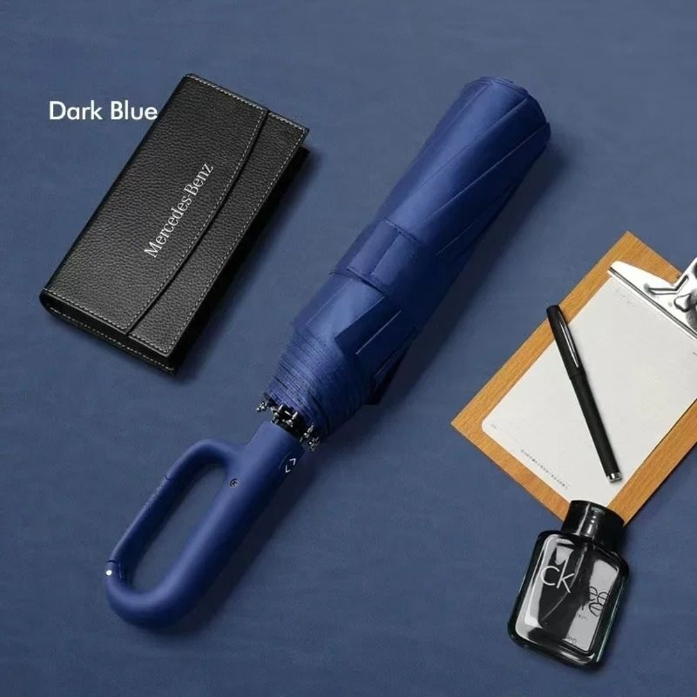 Fully Automatic ExtraLarge Windproof Umbrella Innovative Ring Buckle Handle DualLayer UV Protecti 11