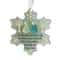 Clear Acrylic Snowflake Pendant 2D Flat Festive Ornament For Holiday Home Decor 1