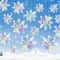 6Piece Iridescent 3D Hanging Snowflake Set Rainbow Twinkle Large Ornaments For Festive Decor 5