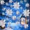 6Piece Iridescent 3D Hanging Snowflake Set Rainbow Twinkle Large Ornaments For Festive Decor 6