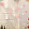 Christmas Party Background Banner Cartoon Snowflake Garland Decoration Set 5