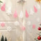 Christmas Party Background Banner Cartoon Snowflake Garland Decoration Set 8