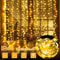 LED Fairy String Curtain Lights 8 Lighting Modes With Remote USB Power 2