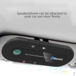 hands-free bluetooth car kit – wireless sun visor speakerphone & music player