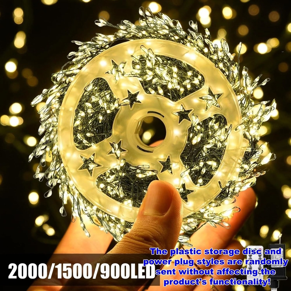 Outdoor Remote Control Copper Wire Lights HighDensity Starry Sky LED String For Holiday Decor 1