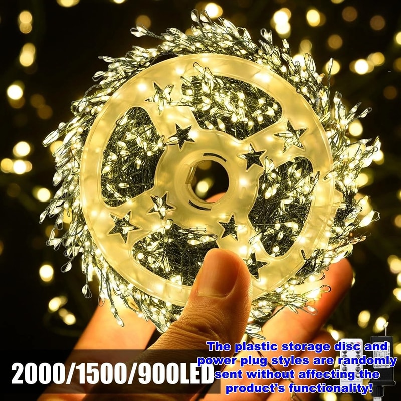 Outdoor Remote Control Copper Wire Lights HighDensity Starry Sky LED String For Holiday Decor 1